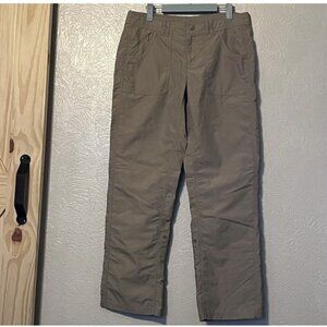 North Face Hiking Roll Up Pants Lightweight Nylon Women’s Size 10 Beige